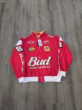 Nascar Budlight Dale Earnhart Moto Jacket Womens Size Large